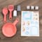 Kidkraft Coral & White Mosaic Magnetic Kitchen Play Set